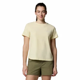 Damska koszulka Columbia Sun Trek Short Sleeve II Tee lemon wash - L - Koszulki i topy damskie - miniaturka - grafika 1