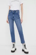 Spodnie damskie - Wrangler jeansy Walker damskie kolor niebieski - miniaturka - grafika 1