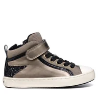 Buty dla dziewczynek - Sneakersy Geox J Kalispera Girl J944GM 0AJGN C0533 D Beżowy - miniaturka - grafika 1