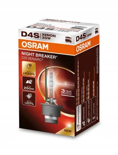 Gazowa Lampa Palnik Ksenonowy D4S Night Breaker 220 Osram 66440XN2 - Żarówki samochodowe - miniaturka - grafika 1