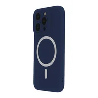 Etui i futerały do telefonów - Etui TECTO SHIELD Silicon Soft Mag do Apple iPhone 14 Pro Ciemno-niebieski - miniaturka - grafika 1