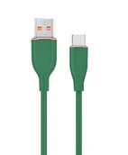 Kable USB - GEMBIRD Kabel USB Type-C ładowanie i transmisja oplot silikonowy 1.5m zielony - miniaturka - grafika 1