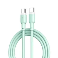 Kable USB - XO Kabel NB208B PD USB-C - USB-C 1,0m 60W zielony - miniaturka - grafika 1