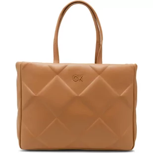 Calvin Klein Shopperka RE-LOCK QUILT TOTE LG - Torebki damskie - miniaturka - grafika 1