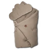 Pościel dla dzieci - Hi Little One - Kołderka z podusią i Rożek z oddychającej bawełny organicznej GOTS QUILT BABY HORN Dark Oak - miniaturka - grafika 1