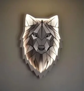 Lampka nocna dla dzieci wilk król lasu - Lampy stojące - miniaturka - grafika 1