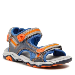 Kickers Sandały Kiwi 558522-30-53 S Blue Marine Orange - Sandały damskie - miniaturka - grafika 1