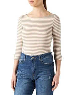 Esprit Damska koszulka 991EE1K385, 260/jasna szarobrązowa, standardowa - Koszulki i topy damskie - miniaturka - grafika 1