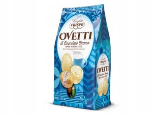 Jajeczka wielkanocne biała czekolada Ovetti Crispo 150g włoskie - Bombonierki i czekoladki - miniaturka - grafika 1