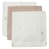 Pieluchy - Jollein 3 pieluszki do odbijania Hydrophlic Face 31x31 cm STARGAZE Biscuit - miniaturka - grafika 1