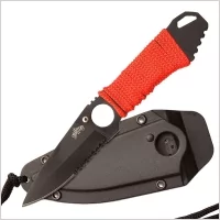 Nóż Taktyczny na szyję MASTER USA Nóż Survivalowy MU-1121RD 20 cm - Noże - miniaturka - grafika 1