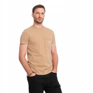 Koszulki męskie - Bawełniany męski t-shirt koszulka z nadrukiem piaskowy V6 OM-TSCT-0108 L - miniaturka - grafika 1