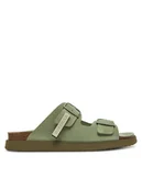 Klapki i japonki damskie - D.Franklin Klapki DFSH407001 Khaki - miniaturka - grafika 1