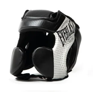 Everlast Kask bokserski skórzany 1910 Pro czarny - Ochraniacze do sportów walki - miniaturka - grafika 1