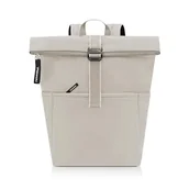 Plecaki - reisenthel Rolltop plecak – miejski i stylowy plecak, nowoczesne wzornictwo, przestronny plecak na czas wolny, do pracy i na wycieczkę po mieście, Jodełka piaskowa, jeden rozmiar, rolltop plecak - miniaturka - grafika 1