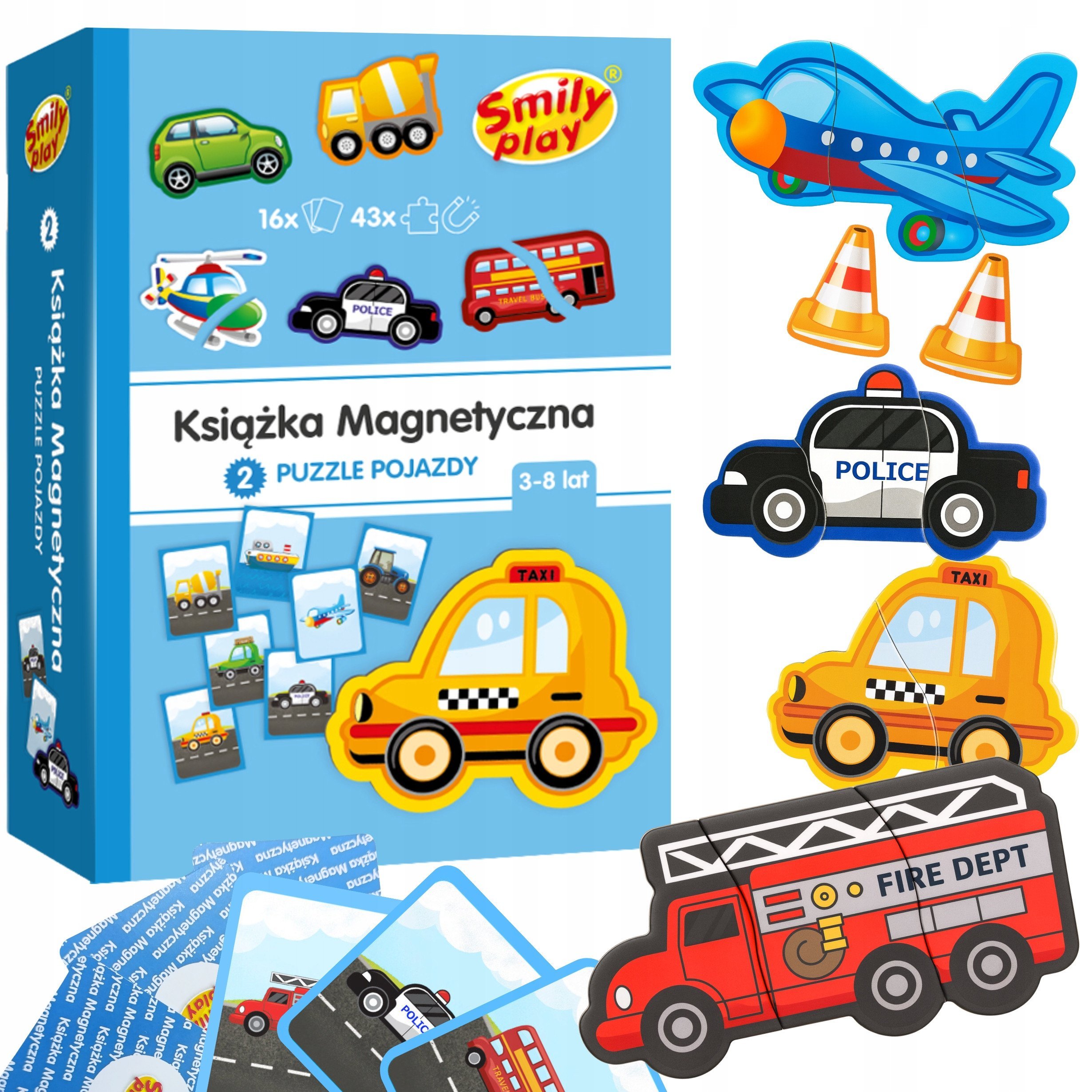Książka magnetyczna puzzle pojazdy SP85300 53006