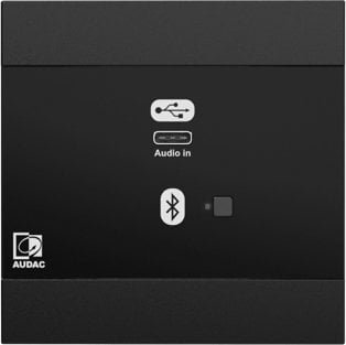 Audac  NWP400/B Sieciowy panel wejściowy audio - USB Type-C Wersja czarna