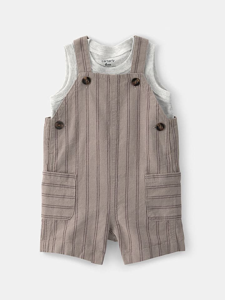 carter's 2-częściowy zestaw w kolorze szaro-brązowym