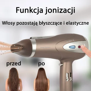 Suszarka do włosów z jonizacją ProfiCare PC-HTD 3113 (brązowa) - Suszarki do włosów - miniaturka - grafika 9