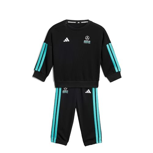 adidas Uniseks - niemowleta Mercedes - Amg Petronas Formula 1 Team Dna Baby Jogger Long Sleeve Track Suit, black/semi mint rush, 18-24 Months