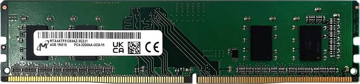 Pamięć Micron Pamięć Micron RAM DDR4 4 GB 3200MHz CL22 MTA4ATF51264AZ-3G2J1 MTA4ATF51264AZ-3G2J1