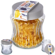 Pojemniki kuchenne - Pojemnik Kuchenny Na Produkty Sypkie Kawę Cukier Makaron Szklany 900 Ml - miniaturka - grafika 1