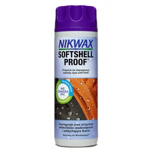 Nikwax Impregnat do odzieży soft shell 300ml SOFTSHELL PROOF&#8482; WASH-IN - Środki do prania - miniaturka - grafika 8