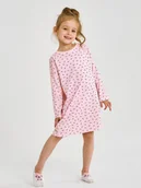 Piżamy dla dziewczynek - Dziewczęca koszula na dł. Rękaw Leonia różowa Taro r.104 - miniaturka - grafika 1