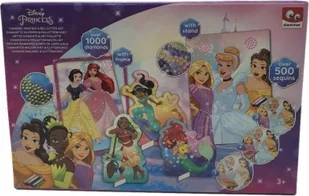1PUNKT Disney Princess Księżniczki Kreatywna Wyklejanka diamencikowa ZA5130 - Zabawki kreatywne - miniaturka - grafika 1