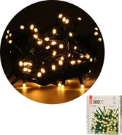 Oświetlenie świąteczne - Lampki choinkowe Emos 100 LED białe ciepłe - miniaturka - grafika 1