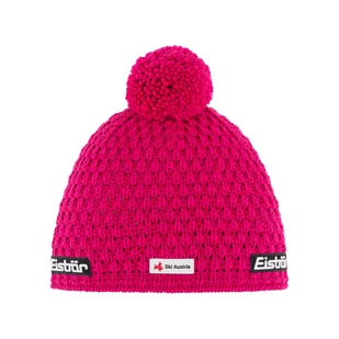 Czapka zimowa z wełną merino Eisbar Trail Pompon MU SKA pink - ONE SIZE - Czapki damskie - miniaturka - grafika 1
