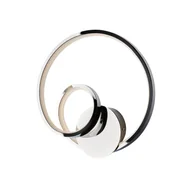 Lampy ścienne - Kinkiet Malena z metalu i polerowanego chromowanego aluminium ze zintegrowaną diodą LED W.26 D.8 BL247-ACR - miniaturka - grafika 1