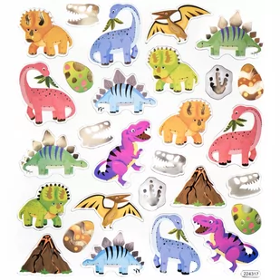 NAKLEJKI DINOZAURY 28SZT DALPRINT - Scrapbooking - miniaturka - grafika 1