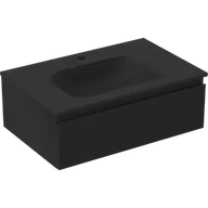 Szafki łazienkowe - Mexen Orio szafka łazienkowa 70 cm z umywalką Vela, 1 szuflada, czarna mat - 91A10-07023-1-BF71-W23M71 - miniaturka - grafika 1