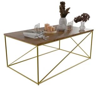 Nowoczesna Ława Złoty + Dąb Lancelot A0-E01 - Ławy i stoliki kawowe Nowoczesna Ława Złoty + Dąb Lancelot A0-E01 - Ławy i stoliki kawowe - miniaturka - grafika 1