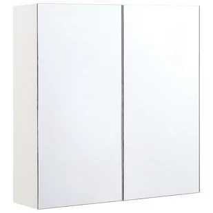 Shumee Shumee Szafka łazienkowa wisząca z lustrem 60 x 60 cm NAVARRA 293115 - Szafki łazienkowe - miniaturka - grafika 1