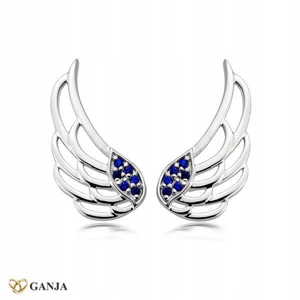 Anielskie skrzydła kolczyki AG 925