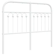 Inne meble do sypialni - vidaXL Metalowe wezgłowie, białe, 120 cm - miniaturka - grafika 1