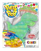 Zabawki zręcznościowe - CRAZE PressNPop Press N POP 37317 Fidget Toy sensoryczna zabawka antystresowa dla dzieci i dorosłych, kształt dinozaura, piękne kombinacje kolorów - miniaturka - grafika 1