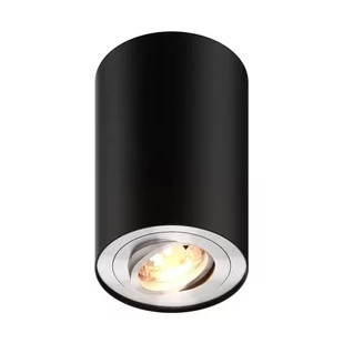 Zuma Line Rondoo 89201-N spot lampa sufitowa 1x50W GU10 czarny/srebrny - Lampy sufitowe - miniaturka - grafika 1