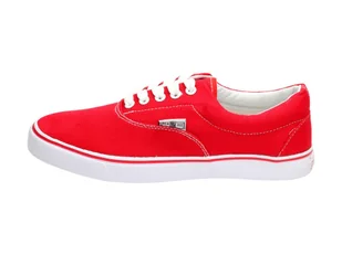 Czerwone tenisówki damskie,trampki New Age 086 - Trampki damskie - miniaturka - grafika 1