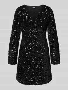 Sukienka mini cekinowa z aksamitu model ‘KAM’ - Sukienki - miniaturka - grafika 1