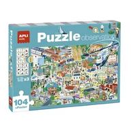 Puzzle - Puzzle obserwacyjne - miasto 104 el. 5+ Apli Kids - miniaturka - grafika 1