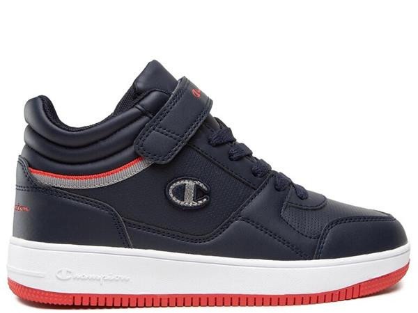 Buty dziecięce Champion S32405BS518 REBOUND VINTAGE MID B GS Niebieskie