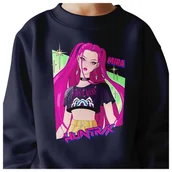 Bluzy dla dziewczynek - BLUZA DZIECIĘCA HUNTRIX MIRA KPOP 104 BAWEŁNIANA JAKOŚĆ - miniaturka - grafika 1