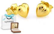 Biżuteria dla dzieci - Ciesielscy Złote kolczyki 585 na sztyft serce prezent grawer CS-KL_350_-0-585 - miniaturka - grafika 1