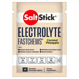 Elektrolityczne Pastylki do ssania SaltStick - 10 szt Smak kokosowy - Witaminy i minerały dla sportowców - miniaturka - grafika 1
