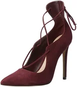 Czółenka - Aldo Damskie czółenka z paskiem na kostkę Thylia, Czerwony zamsz Bordo 41-40 EU - miniaturka - grafika 1