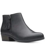 Botki damskie - Addiy Terri [black leather] - rozmiar 37.5 - miniaturka - grafika 1