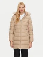 Kurtki damskie - Tommy Hilfiger Kurtka puchowa WW0WW43122 Beżowy Regular Fit - miniaturka - grafika 1